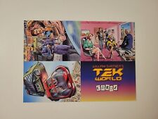 TEK WORLD 1993 COMICFEST Philly PROMO TRADING CARD AD Uncut DEALER SHEET Cardz picture