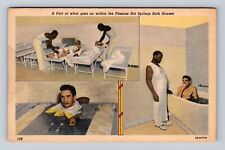 AR-Arkansas, Famous Hot Springs Bath House, Antique, Vintage Souvenir Postcard picture