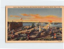 Postcard First Mass when Menendez Founded St. Augustine Florida USA picture