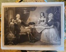 1849 George Washington Large Engraving John Sartain Rare picture