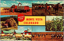 Postcard FARM SCENE Monte Vista Colorado CO 6/7 AM0166 picture