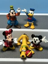 Set of 5 Vintage Disney Figures Mickey Minnie Goofy Pluto Donald 1990’s picture