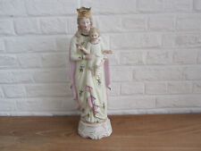 ANTIQUES FRENCH PORCELAIN STATUE OFF OUR LADY picture