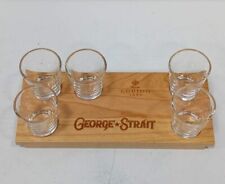 George Strait Codigo 1530 Tequilla 5 Shot Glass Flight Tray And Glasses New  picture
