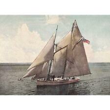 Silver Lake Wautoma Wisconsin Yachting c.1902 Postcard 2R4-235 picture