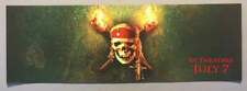 Pirates of the Caribbean: Dead Man's Chest Bus/Tram Card - NEW - RARE - 33 X 11
