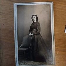 Antique cdv Carte de viste Civil War Era Woman picture