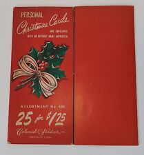 Vintage PERSONAL Christmas Greeting Cards Salesman Samples Catalog Portfolio (8) picture