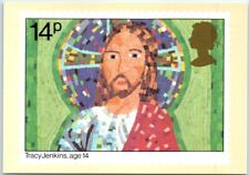 Postcard - Christmas 1981 (A Mosaic Collage of Christ by Tracy Jenkins, Aged 14) picture