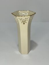 LENOX Gold Edged Tulip And Hearts Bud Vase Made In USA 7