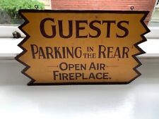 Vintage Hand Painted 1940's - 1950's Wooden Double-Sided Motel Sign Perfect picture