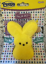 2024 Peeps Yellow Bunny Palm Pet - Makes Boing Boing Boing Sounds in Your Palm picture