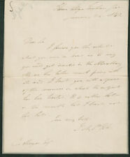 James Augustus St. John SIGNED AUTOGRAPED Letter ALS 1843 picture