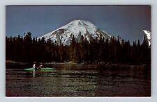 Spirit Lake WA-Washington, Mt St Helens, Antique Vintage Souvenir Postcard picture