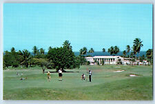 Jamaica West Indies Postcard Runaway Bay Hotel Riviera of Carribean c1950's picture