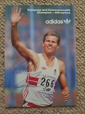ROGER BLACK - ATHLETICS - RUNNER - HAND SIGNED AUTOGRAPH   picture
