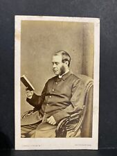 Antique CDV photo man reading book by Cundall Downes of London  picture