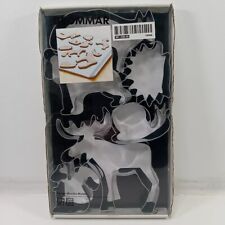 IKEA Drommar 6 Metal Cookie Cutters Woodland Forest Animals Moose Bear Squirrel  picture