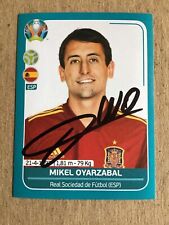 Mikel Oyarzabal, Spain 🇪🇸 Panini UEFA Euro 2020 hand signed picture