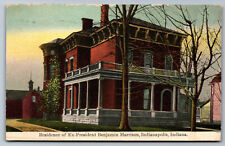 Postcard Indiana IN c.1900's Presedent Benjamin Harrison House Indianapolis Y7 picture