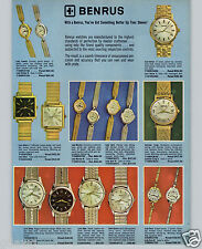 1970 PAPER AD 3 PG Benrus Wrist Watch Calendar Orbit Judson X William Z Gem picture