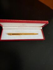 Must de Cartier Ballpoint Pen no. 122010 with Red Leather No413 Case picture