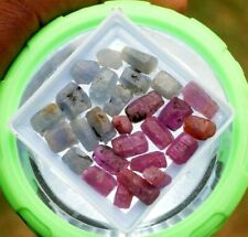 Certified 300 Ct Untreated Nailing Ruby & Sapphire Rough Lot Natural Crystals picture
