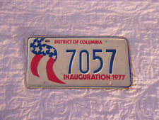 Vintage NEAR MINT 1977 DISTRICT OF COLUMBIA Commemorative Inauguration Lic Plate picture