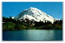 Ashford, WA Washington, Mt. Ranier from Eunice Lake, Vintage Chrome Postcard  picture