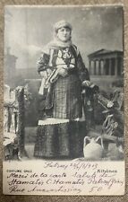 Old postcard Costume Grec Athèns Grecia for Venice 1903 picture