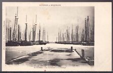 c.1910 Postcard - unposted - St-Pierre et Miquelon - Schooners in wintertime. picture