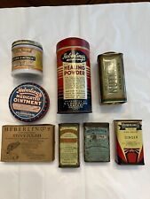 Heberling's antique collectibles, variety of tins and items from early 1900’s picture