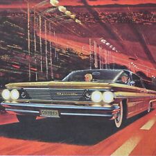1960 Pontiac Bonneville Vista Fitz & Van Art Vintage Original Print Ad 8.5 x 11