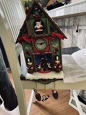 Avon 2011 Tick Tock Til Christmas Santa Cuckoo Clock Animated Musical Holiday picture