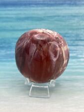105G Natural Polychrome Jasper Palm Stone Carving Crystal Quartz+Stand Reiki picture