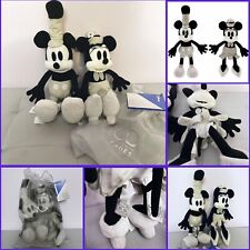 DISNEY 100 Decades MICKEY MINNIE Mouse Steamboat Willie Plush Stuffed Set 10'' picture