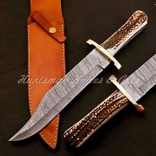 Rare Custom Made Hand Forged Damascus steel BUCK903 Replica W/stag Horn Scales picture
