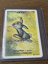 Vintage Rare French Disney 🎥 Card Game Thumper Bambi Playing Card VERY RARE picture