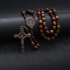 Handmade Wooden Catholic Rosaries Rosary Beads Necklace Bethlehem for Catholic picture