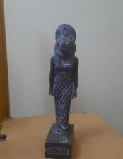  Antique Ancient Egyptian Goddess Sekhmet Statue Granite - 11 Inches picture