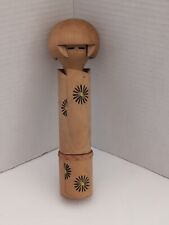 Traditional Japanese, Kokeshi Wooden Doll, Stamp On Bottom, Unique,Read Descript picture