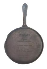 VTG EUC WAGNER 1891 ORIGINAL CAST IRON GRIDDLE SKILLET  10.25” Round Made In USA picture