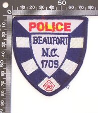 VINTAGE BEAUFORT POLICE DEPARTMENT NC US EMBROIDERED UNIFORM PATCH SEW-ON BADGE picture