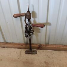 Antique Hand Drill Auger EGGBEATER Bit Brace • Vintage TOOLS •  unbranded picture