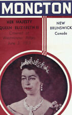 Moncton Queen Elizabeth II Crowned 1953 New Brunswick Canada Brochure Vintage picture