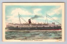 Northern Navigation Co, Steamer Huronic, Antique Vintage Souvenir Postcard picture