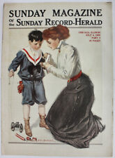 Original July 4, 1909 The Sunday Magazine w/ J.V. McFall Cover picture