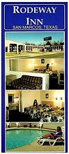 San Marcos Texas Rodeway Inn, 801 I-35 North Hotel ~Hays County TX Postcard picture