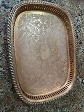 Vintage Copper Craft Guild Copper Tray size 15 inch Round Engraved picture