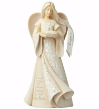 ✿ New FOUNDATIONS Figurine WEDDING ANGEL Statue Crystal MARRIAGE BLESSING Floral picture